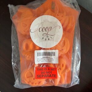 Orange Halloween Silicone Mold - Pumpkin Faces